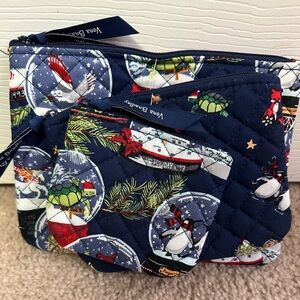 Vera Bradley Navy Quilted Women's Bag Set of 3